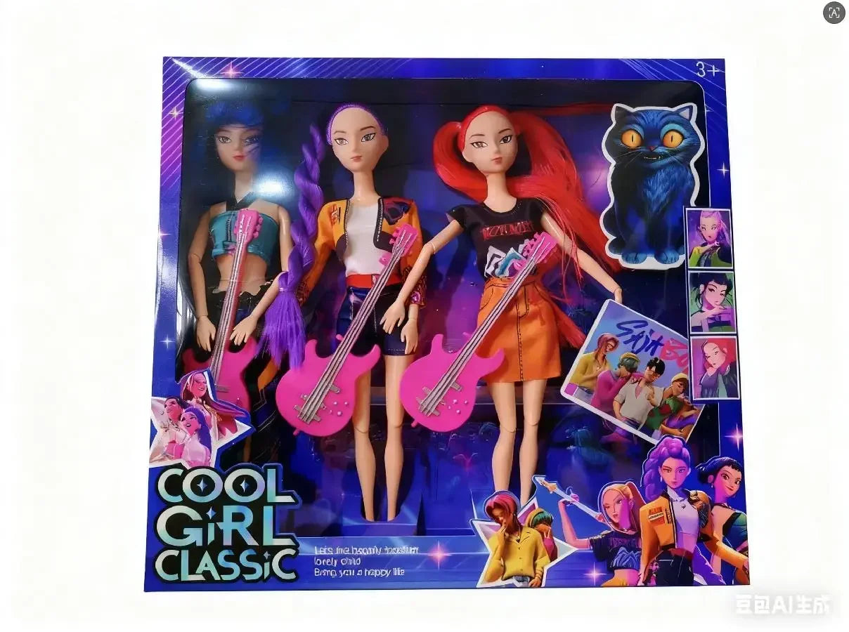 2025 HOT K-POP Hunters Action Figure Toy Demon Slayer – Rumi/Mira/Zoey Character Vinyl Doll Christmas Gifts