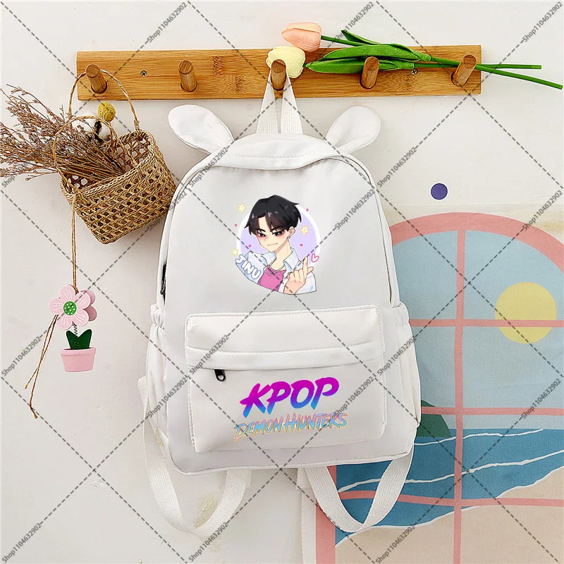 KPop Demon Hunteres Students Backpacks Cartoon Anime Graphic Print Backpack Boys Girls Fashion Schoolbag Back To School Gifts