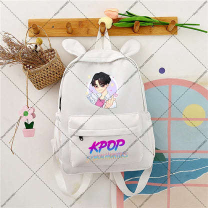 KPop Demon Hunteres Students Backpacks Cartoon Anime Graphic Print Backpack Boys Girls Fashion Schoolbag Back To School Gifts