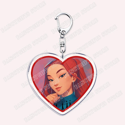 Kpop Demon Girls Keychain for Accessories Huntrix Saja Boys Rumi Zoey Jinu Derpy Tiger Keyrings Key Chains Jewelry Fans Gifts