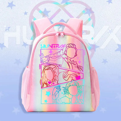 Schoolbag KPop Demon Hunters Children's Backpack Rainbow for K-POP HUNTR/X Rumi Mira Zoey Backpack Gifts Bag Shoulders Bag