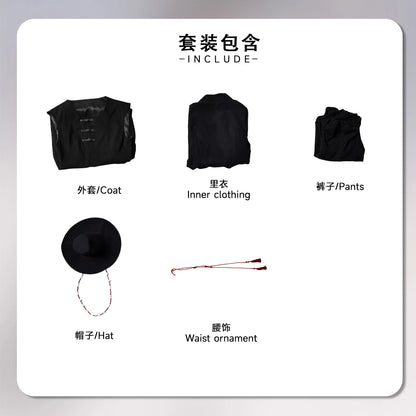 Anime Movie KPop Cosplay Costumes, Saga Boys Demon Hunters Boy Group Full Set Halloween Cosplay Costumes and Hats