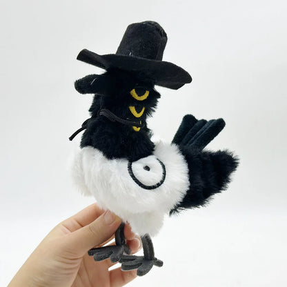 Anime Kpop Demons Hunters Plush Cute Purple Tiger Black Hat Magpie With 3 Eyes Monster Hunt Girl Group Stuffed For Fans Gifts