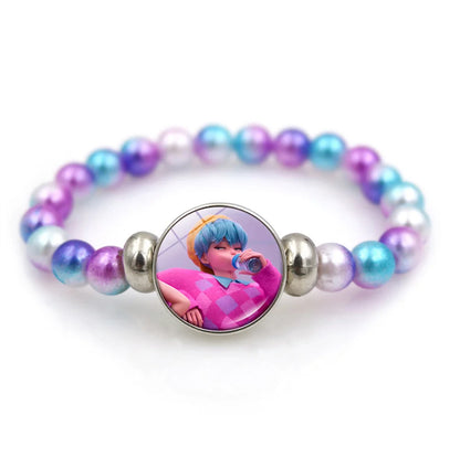 K pop Demon Hunters Fashion Bracelet for Girls Anime Cute Beaded String Women Children Sweet Bracelets Exquisite Accessories