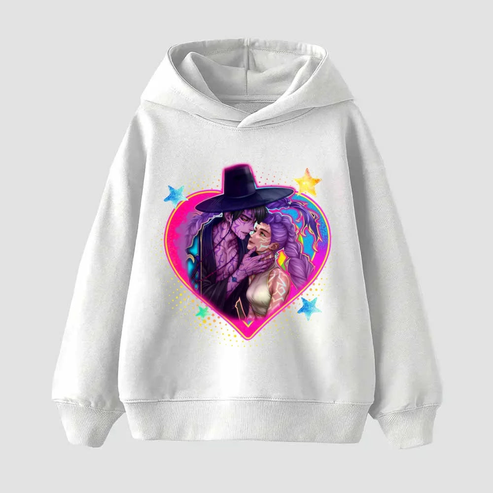 KPop Demon Hunter Huntrix Children's Sweatshirt Autumn New Boys Girls Fashion Street Pullover Children's Clothing