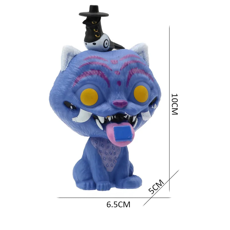 KPOP Demon Hunter 4 inch head can move a variety of styles of tiger PVC model game surrounding ornaments Christmas toy gifts