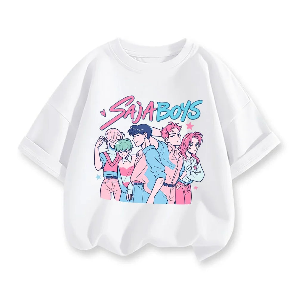 Fashion Movie Kids T-shirt KPop Demon Hunters Funny Gift for Fans Tshirt K-Pop Demon Hunters Clothes Cool Girls Tee Summer Top