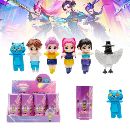 New Kpop Demon Hunters Figure Series Car-mounted Phone Holder Decoration Tiger Mira Zoey Doll Mini Decor Model Toys Girl Gifts