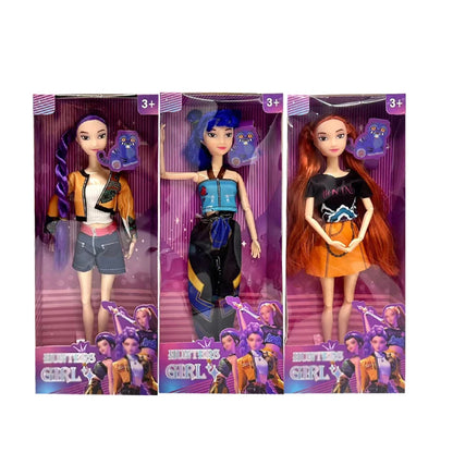 2025 NEW Anime 30CM K-Pop Demon Hunters Doll Vinyl Toy Rumi Mira zoi Character vinyl mask figurine Birthday Gift Fan Club Gifts