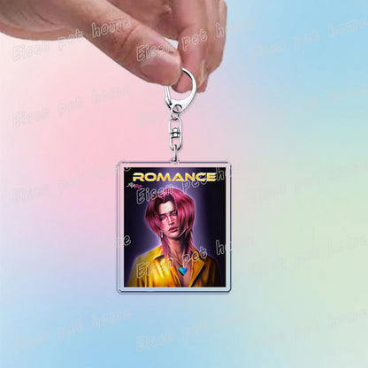 Kpop Demon Hunters Huntrix Saja Boys Keychain Llavero Accessories Bag Rumi Zoey Jinu Ramen Keychains Keyrings Jewelry Fans Gift