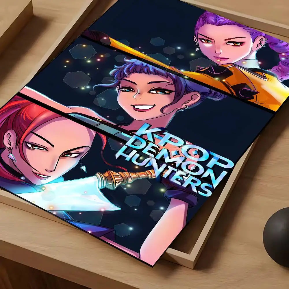 Anime K-Kpop D-Demon Hunter Poster High Quality Print Home Decor Wall Art Mural Room Bar Decoration