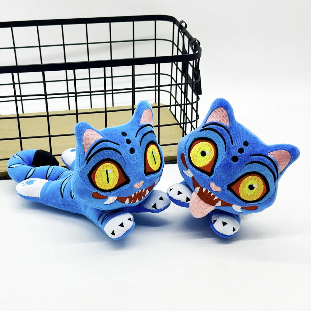 Anime Kpop Demons Hunters Plush Cute Purple Tiger Black Hat Magpie With 3 Eyes Monster Hunt Girl Group Stuffed For Fans Gifts