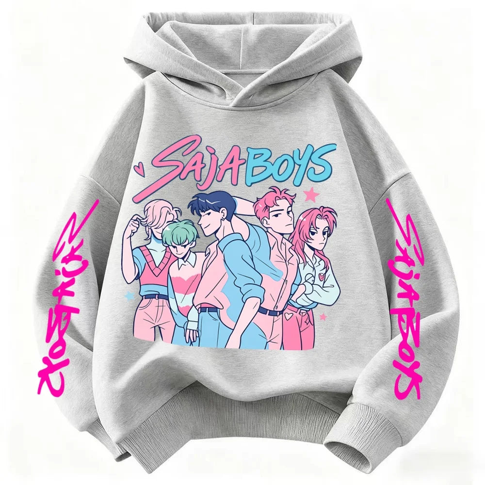 Toddler Girl Clothes KPop Demon Hunters Fashion Hoodie Clothes Child Girl Movie New Sweatshirts K-Pop Demon Hunters Casual Tops