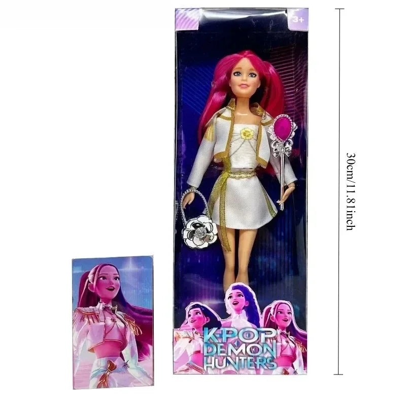 Kpop Demon Hunters 30cm Doll Toy*# Rumi Mila Zoe Action Doll Toy^&  Plastic DIY ~Children's Girl Toy Birthday Gift