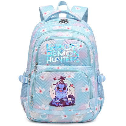 K-Pop Demon Hunters Boys Girls Backpack Huntrix Travel Knapsack Schoolbag Rucksack Women Shoulder Bag Halloween Birthday Gifts