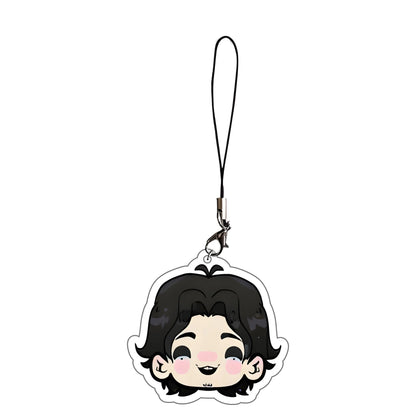 Anime KPop Demon Hunters Tiger Acrylic phone charm Pendant Keyring Jewelry Backpack Decorations Halloween Carnival Props Gifts