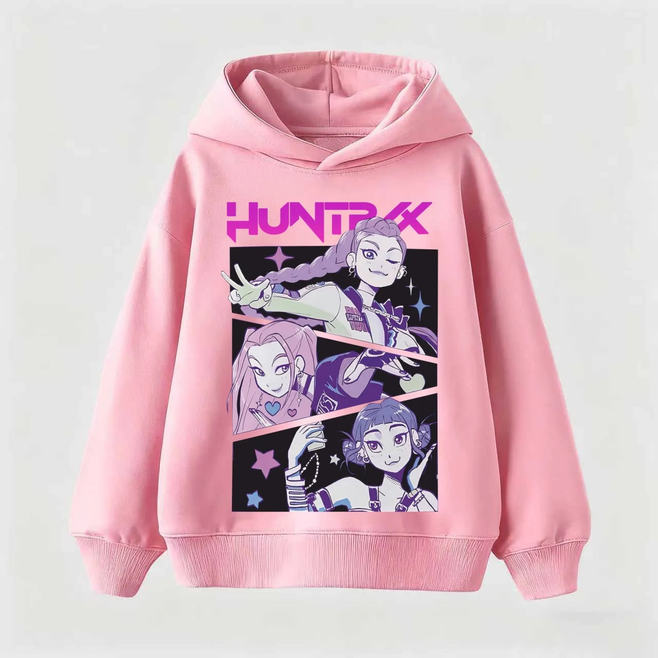 Girls Fashion Casual Sweatshirt Movie New Kids K-Pop Demon Hunters Hooded Tops Toddler Girl Clothes KPop Demon Hunters Hoodie