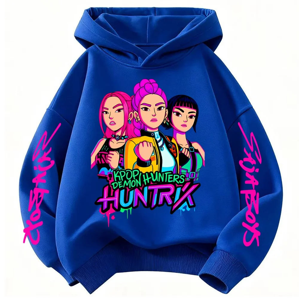 The Perfect Gift! Amazing K-POP: Demon Hunters Kids Hoodie. Soft, Cozy & Featured with Cool Cartoons for Boys and Girls.