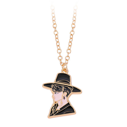 Anime KPop Demon Hunters Rumi Necklace Creative Cartoon Unisex Pendant Neck Chain for Birthday Jewelry Accessory Gifts