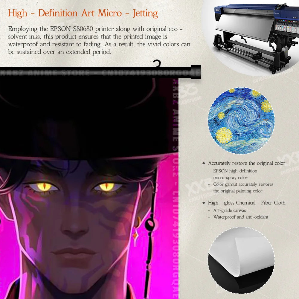 Anime For KPop Demon Hunters Wall Art Canvas Scrolls Pictures Kawaii Character Print Posters Home Decoration Hanging Painting