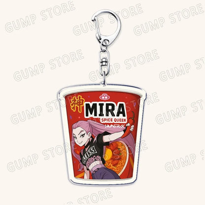 Popular Kpop TV Demon Hunters Huntrix Saja Boys Keychains for Accessories Bag Rumi Zoey Jinu Keyring Jewelry Fans Friends Gifts