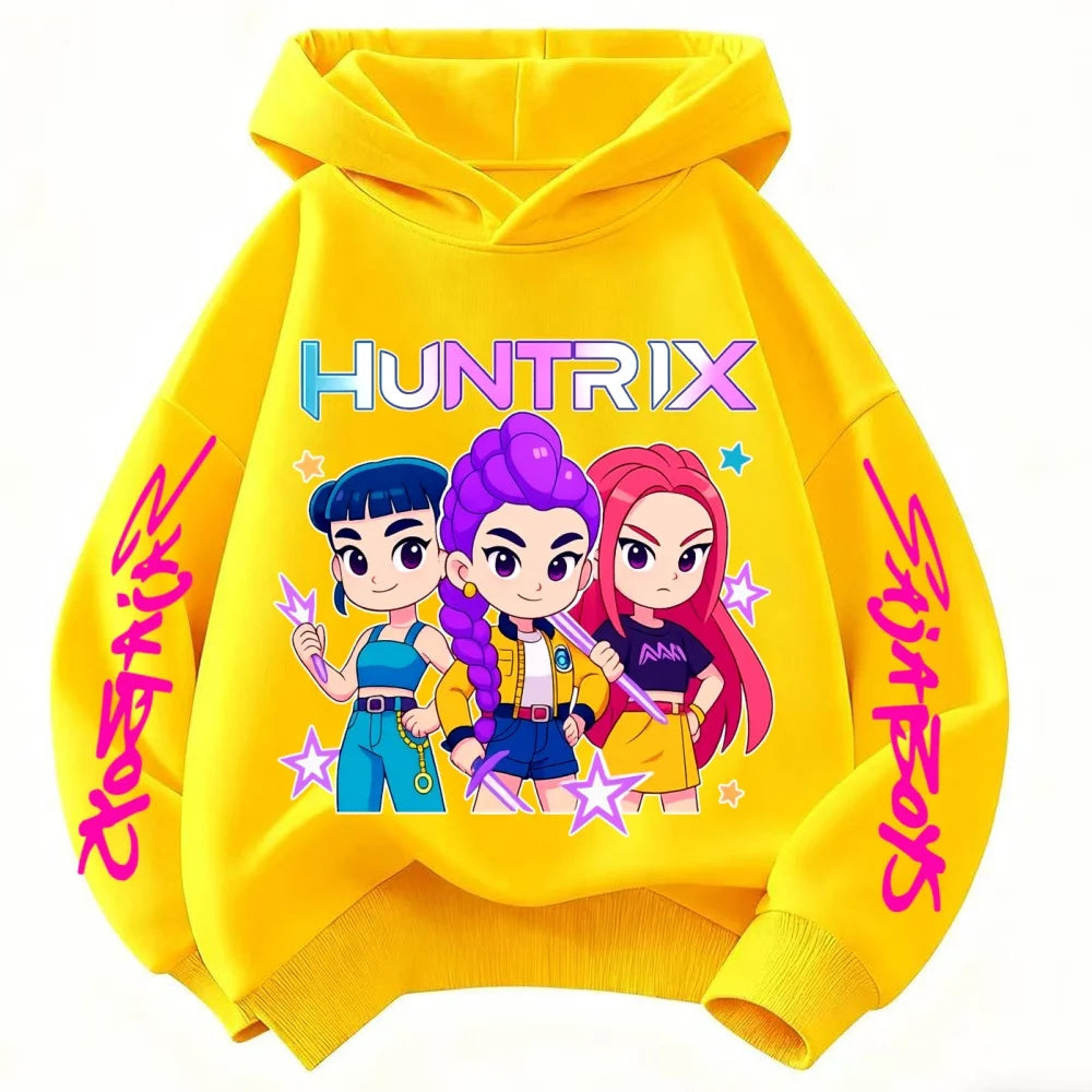 2026 Children Hoodie Popular Movie KPop Demon Hunters Toddler 3-12 Year Coat Boys Girls Tops Spring Leisure Sweatshirr Clothing