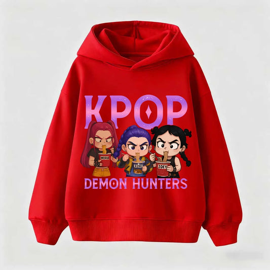 KPop Demon Hunters Saja Boys Hoodie For Kids Autumn Fashion Sweatshirt Funny Fans Gift Anime Hooded Pullover Girls Boys Hoodies