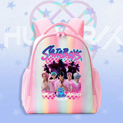 Schoolbag KPop Demon Hunters Children's Backpack Rainbow for K-POP HUNTR/X Rumi Mira Zoey Backpack Gifts Bag Shoulders Bag