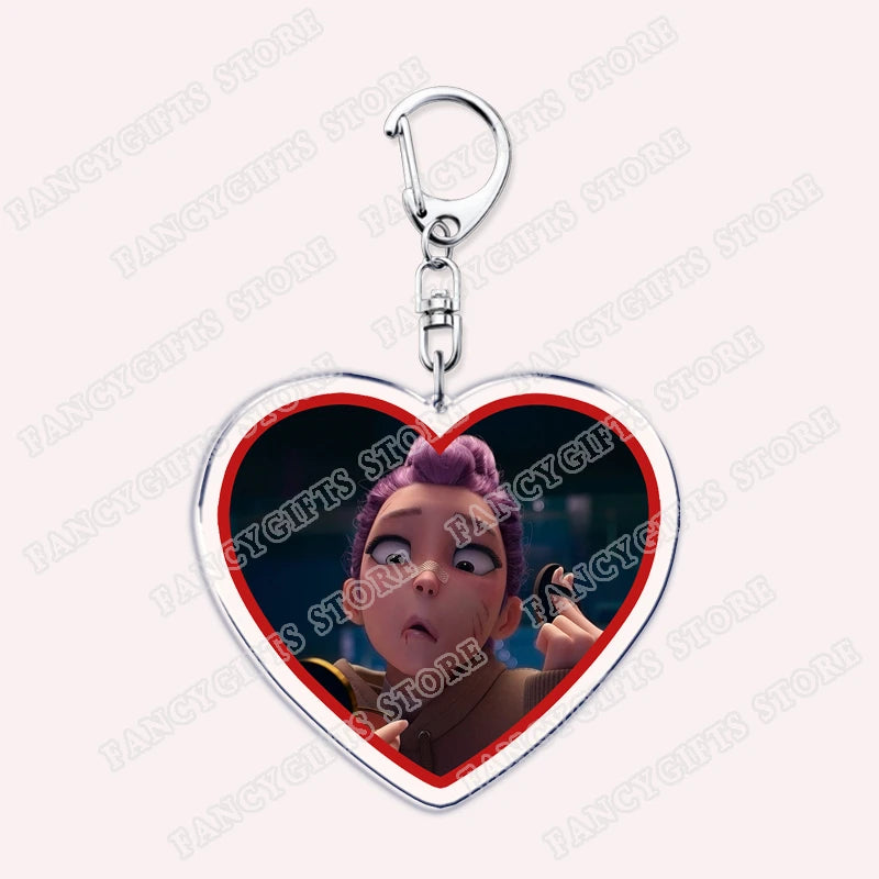 Kpop Demon Girls Keychain for Accessories Huntrix Saja Boys Rumi Zoey Jinu Derpy Tiger Keyrings Key Chains Jewelry Fans Gifts