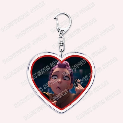 Kpop Demon Girls Keychain for Accessories Huntrix Saja Boys Rumi Zoey Jinu Derpy Tiger Keyrings Key Chains Jewelry Fans Gifts