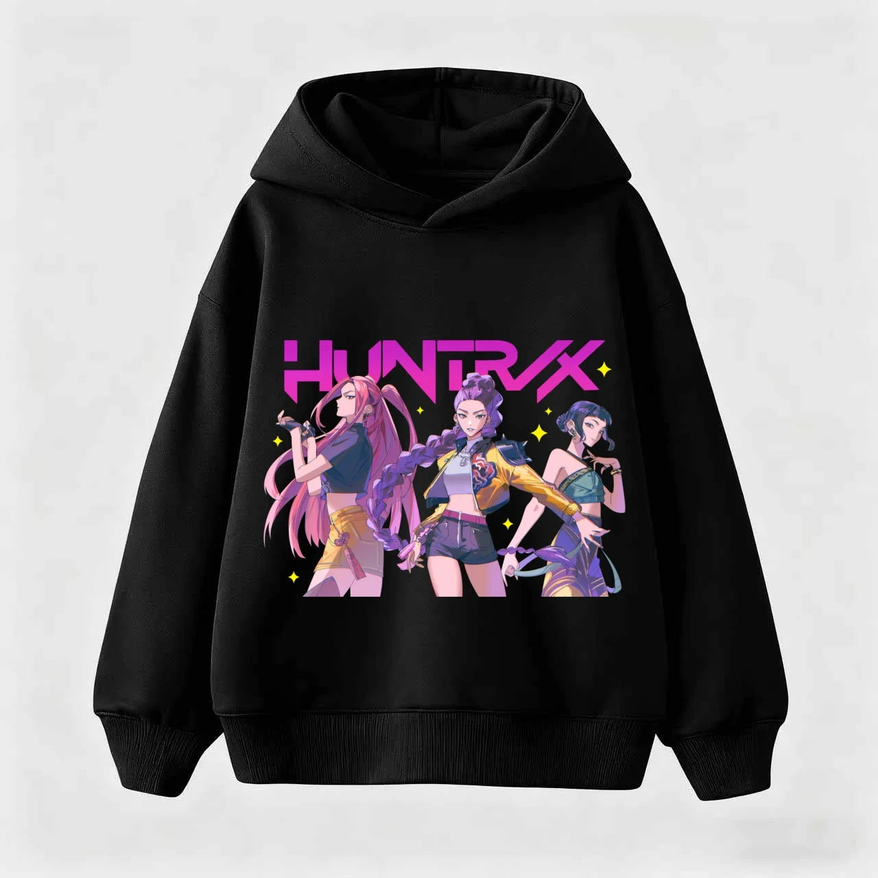 Movie New Kids K-Pop Demon Hunters Hooded Tops Toddler Girl Clothes KPop Demon Hunters Hoodie Girls Fashion Casual Sweatshirt