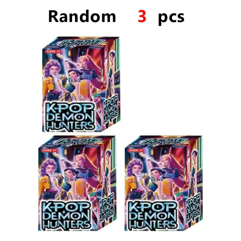 18pcs Kpop Demon Hunters blind box Figure Toy Derpys Tiger Rumi Mira Zoey Sussy Figurine Doll For Fans Christmas birthday Gift