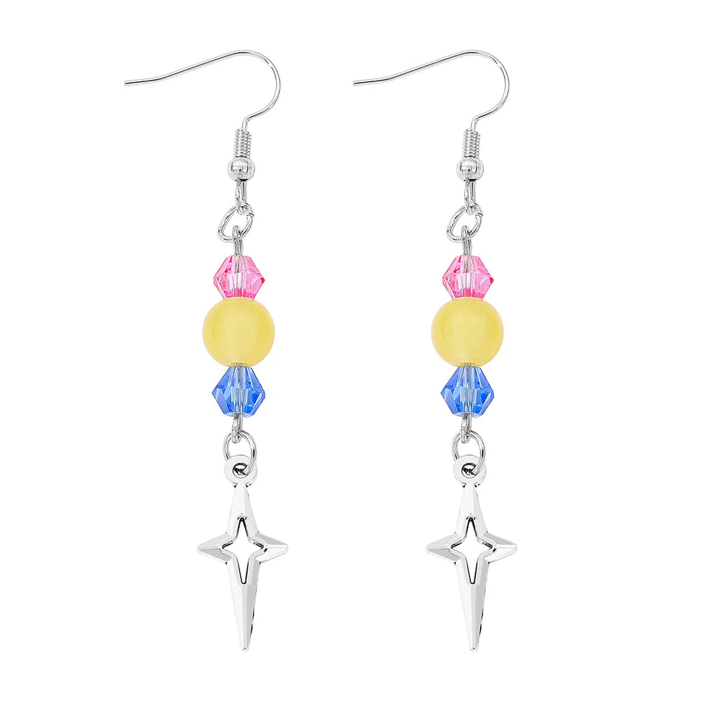 K-Pop Demon Hunters Jewelry,Mira Earrings,Brincos Mira-K-pop Caçadores De Demô nios-Cosplay,Kpop Gemstone Collar,Hunter Fan Gift