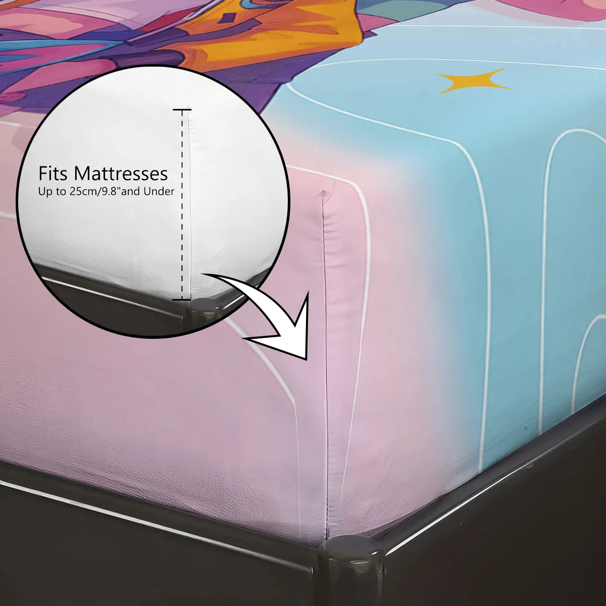 3pcs K-Pop Demon Hunters Printed coreless Bed Sheet Set Multi Size Soft Bed Cover Bedroom Bedding Machine Washable