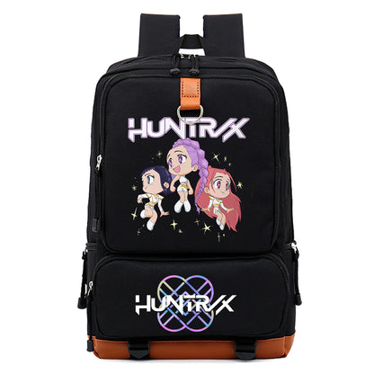 Kpop Demon Hunters Tiger Backpack Children School Bags Men Women Daypack Large Capacity Backpack