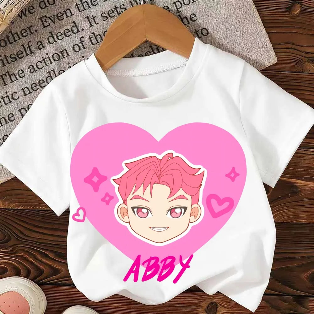 Anime Kpop Demon Hunters Saja Boys T-shirts Children Summer Casual Short Sleeve Tees Kpop Demon Hunters T Shirts for Men Women