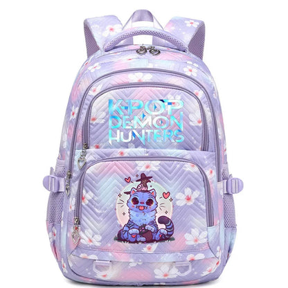 K-Pop Demon Hunters Boys Girls Backpack Huntrix Travel Knapsack Schoolbag Rucksack Women Shoulder Bag Halloween Birthday Gifts