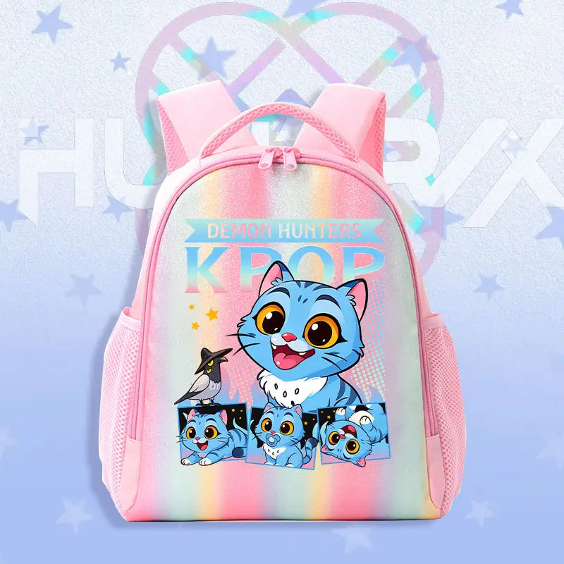 Schoolbag KPop Demon Hunters Children's Backpack Rainbow for K-POP HUNTR/X Rumi Mira Zoey Backpack Gifts Bag Shoulders Bag