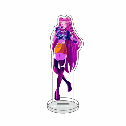 Anime Kpop Demon Hunters Huntrix Saja Boys Acrylic Stand keychains Rumi Zoey Mira Sold My Soul Decorations cosplay Fans Gifts