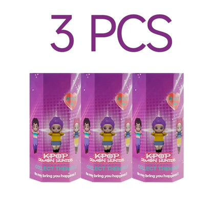 New Kpop Demon Hunters Figure Series Car-mounted Phone Holder Decoration Tiger Mira Zoey Doll Mini Decor Model Toys Girl Gifts