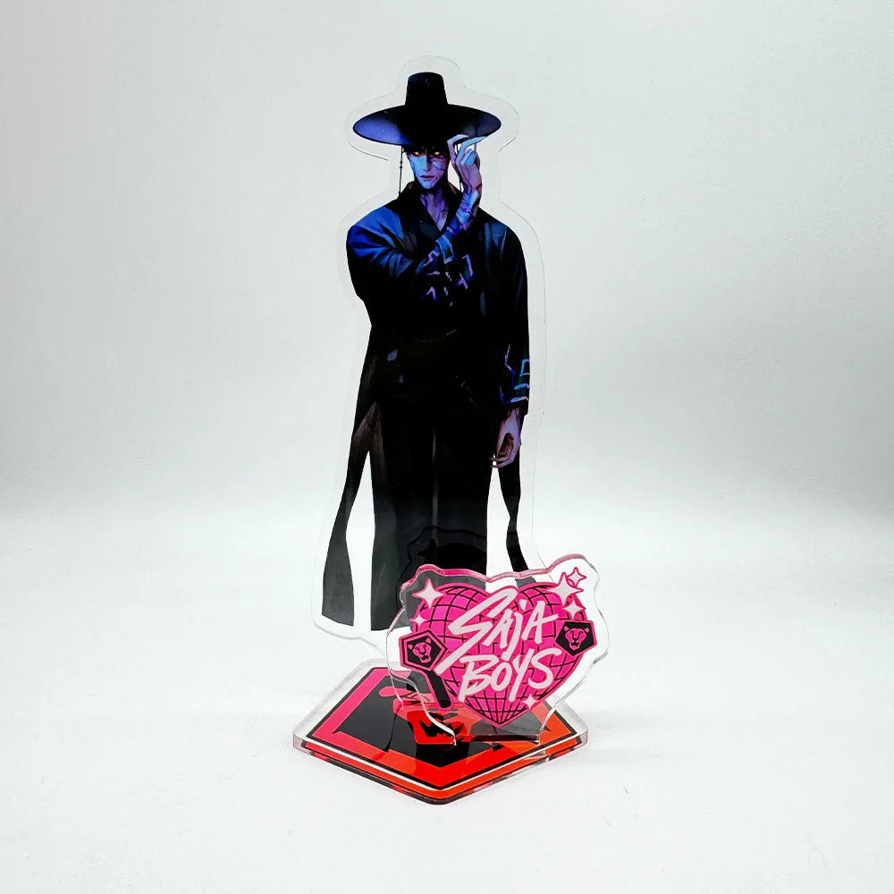 K-Pop Demon Hunters Superstar Rumi Mira Zoe Acrylic KeyChain Standing Plates Backpack Decoration Pendant Ornament Accessories