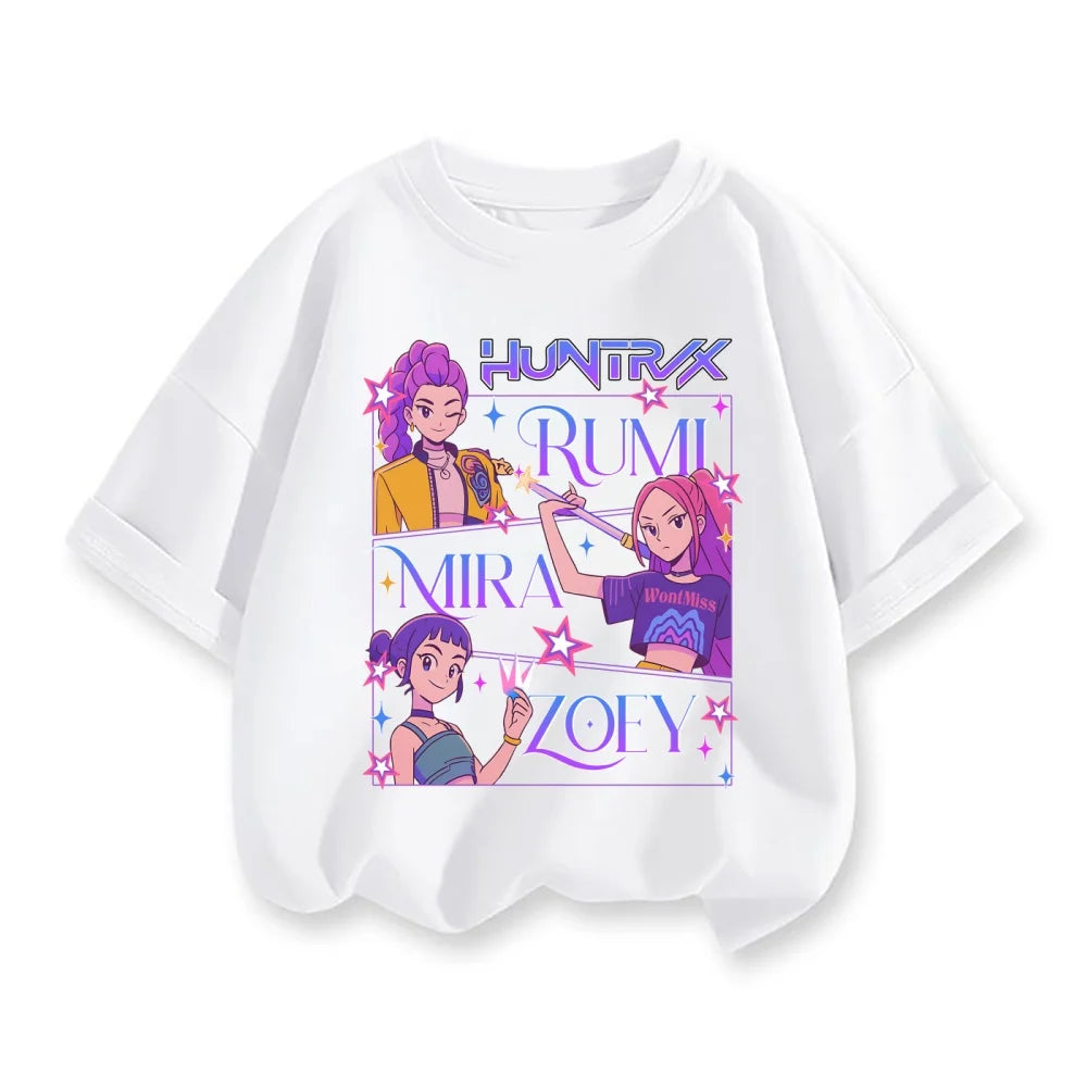 Derpy Tiger Kpop Demon Hunters Shirt for Kids Baby Girl Men Women T Shirt Cute Tiger Cartoon Clothes 2025 Hot Movie Print Soft