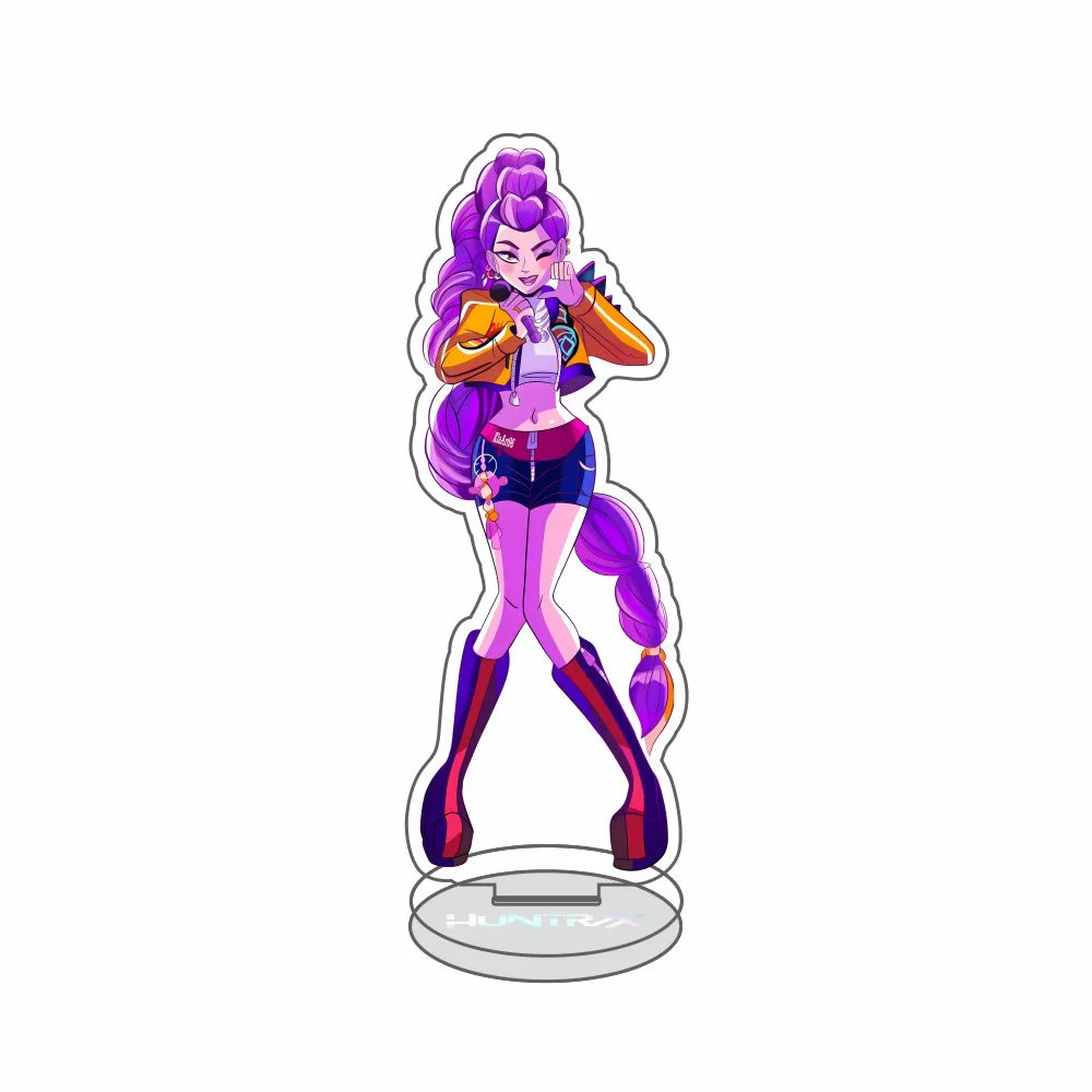 Anime Kpop Demon Hunters Huntrix Saja Boys Acrylic Stand keychains Rumi Zoey Mira Sold My Soul Decorations cosplay Fans Gifts