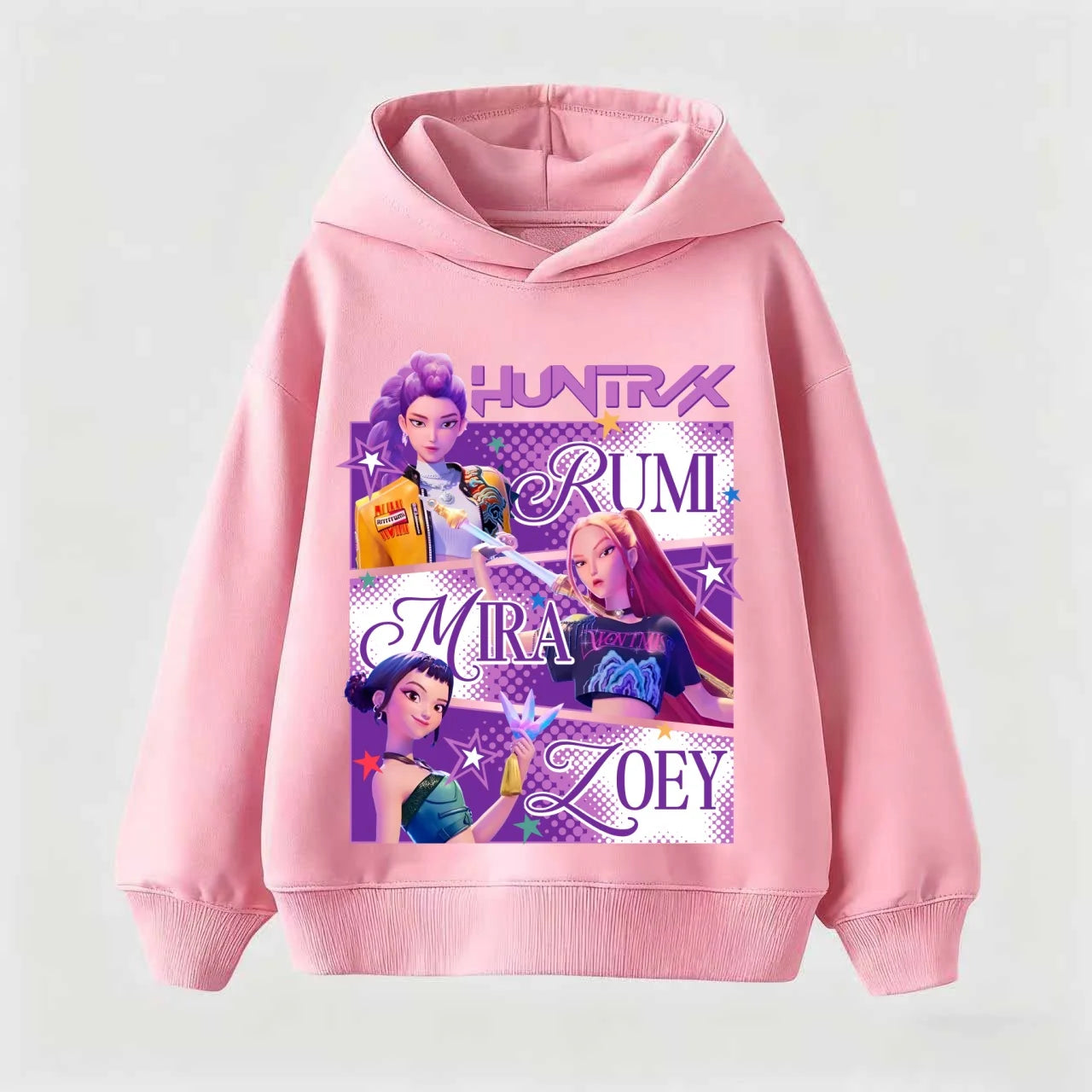 2025 KPop Demon Hunters Hoodie Fashion Rumi Sweatshirt Pullover Cute Long Sleeve Autumn Boys Girls Cartoon Y2K Hoody Sportswear