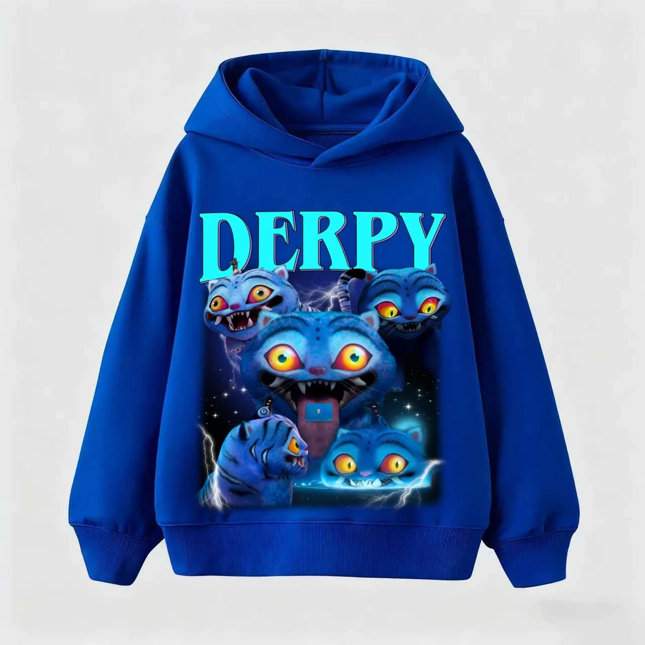 Children's Korean Wave Fashion Casual Tops KPop Demon Hunter Rumi Derpy Cartoon Girls Boy Hooded Sweatshirt War Kids Outfits Gif