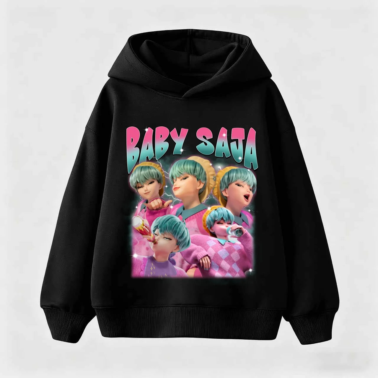 KPop Demon Hunters Hoodies for Kid's Autumn Winter New Cotton Hoodie Fashion 2025 Movie Hoody for Adult Kids Mother-to-be Top