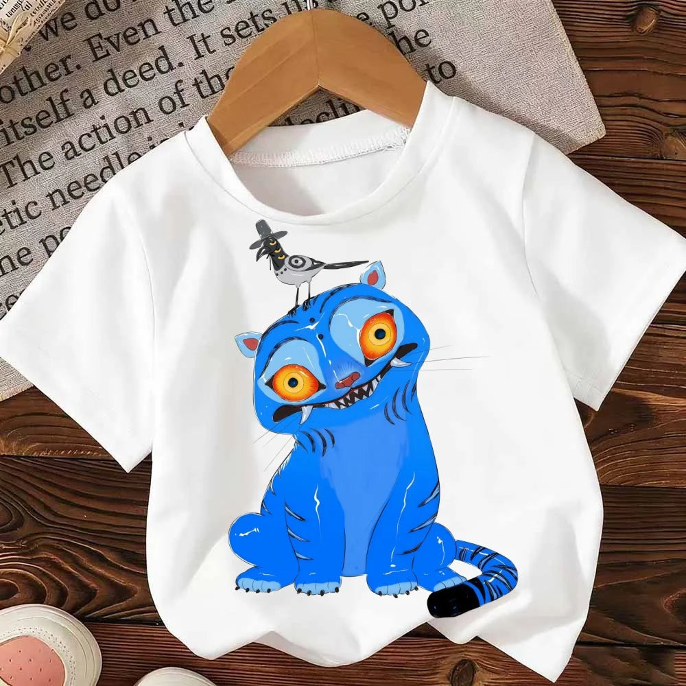 kpop Witch Hunter Group merchandise Rumi Mila Zoi short-sleeved summer casual T-shirt for boys, girls and children