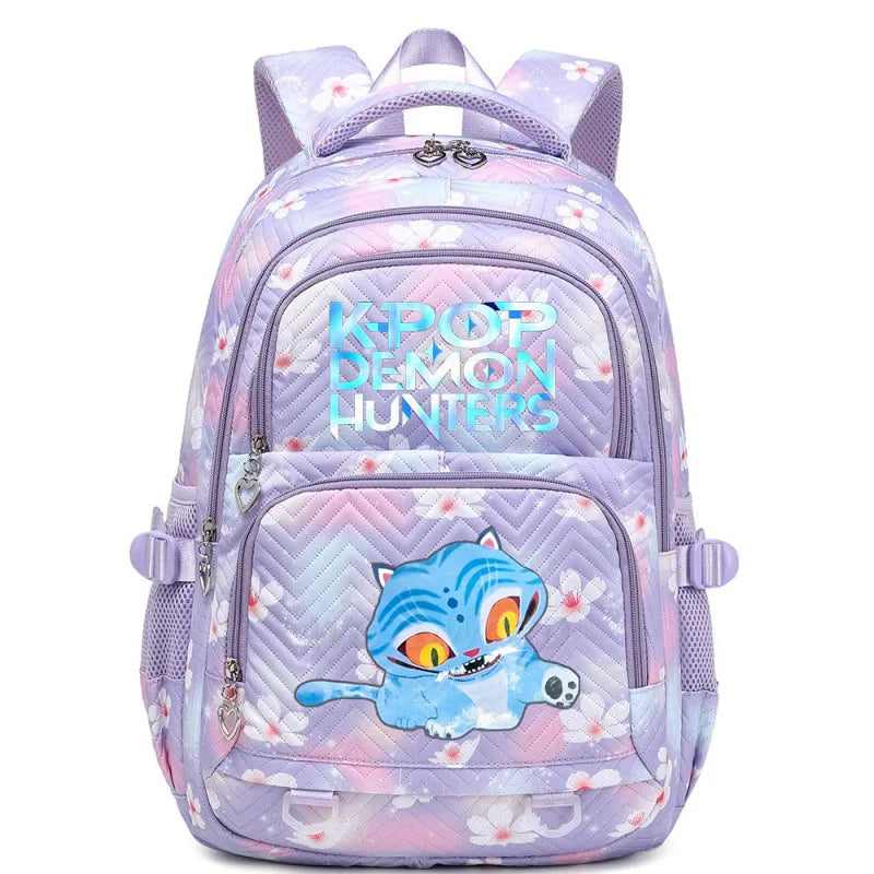 K-Pop Demon Hunters Boys Girls Backpack Huntrix Travel Knapsack Schoolbag Rucksack Women Shoulder Bag Halloween Birthday Gifts