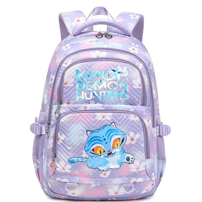 K-Pop Demon Hunters Boys Girls Backpack Huntrix Travel Knapsack Schoolbag Rucksack Women Shoulder Bag Halloween Birthday Gifts