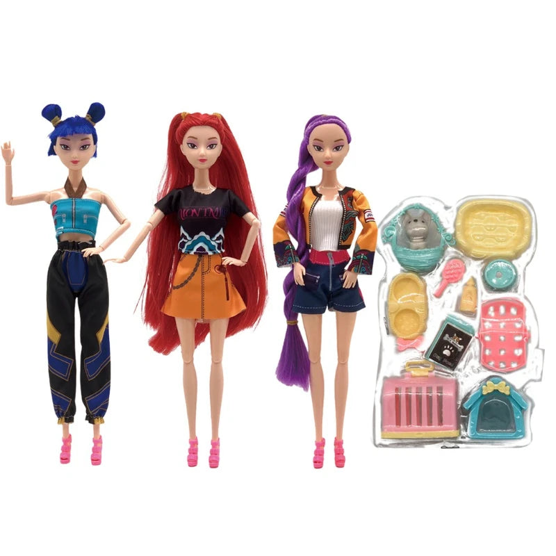 The latest 2025 anime KPop  Demon Hunters doll vinyl toy Rumi Mira zoi character vinyl mask small statue birthday gift, fan club